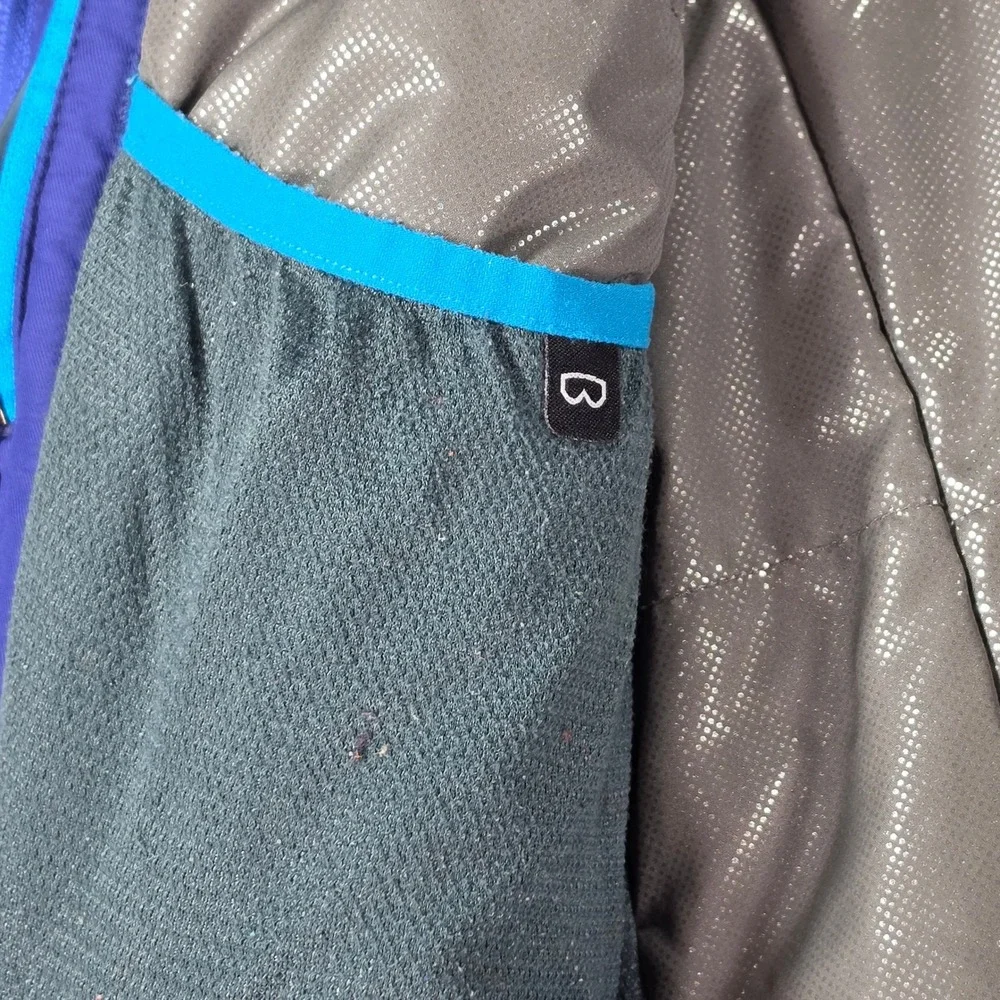 Columbia Ski Jacket Youth Medium Blue Good Omni-Heat Waterproof Hooded Parka